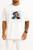 Oversize Korra Asami Sato Feeling Happiness Human Behavior Göğüs Tasarımlı Unisex T-Shirt