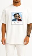 Oversize Korra Asami Sato Feeling Happiness Human Behavior Göğüs Tasarımlı Unisex T-Shirt