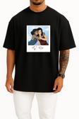 Oversize Korra Asami Sato Feeling Happiness Human Behavior Göğüs Tasarımlı Unisex T-Shirt