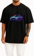 Oversize Honda Civic Fc5 Göğüs Tasarımlı Unisex T-Shirt