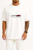 Oversize Honda Logo Honda Wave Series Car Göğüs Tasarımlı Unisex T-Shirt