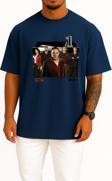 Oversize Criminal Minds Series And Season Folder İcons, Criminal Minds Göğüs Tasarımlı Unisex T-Shirt
