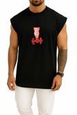 Oversize Dont Sit Get Fit Göğüs Tasarımlı Atlet