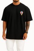 Oversize Hırvatistan Millî Futbol Takımı Cep Tasarımlı Unisex T-Shirt