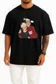 Oversize Thumb National Secondary School High School Göğüs Tasarımlı Unisex T-Shirt