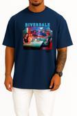 Oversize Riverdale Series And Season Folder İcons, Riverdale Göğüs Tasarımlı Unisex T-Shirt