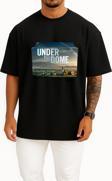 Oversize Under The Dome Series And Season Folder İcons, Under The Dome Göğüs Tasarımlı Unisex T-Shirt