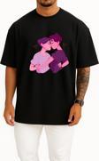 Oversize Encapsulated Postscript Richie Tozier Göğüs Tasarımlı Unisex T-Shirt