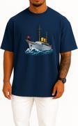 Oversize Tcg Savarona Göğüs Tasarımlı Unisex T-Shirt