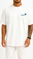 Oversize Saudi Arabia Saudi Aramco Company 0 Sabıc Cep ve Sırt Tasarımlı Unisex T-Shirt
