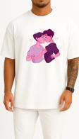 Oversize Encapsulated Postscript Richie Tozier Göğüs Tasarımlı Unisex T-Shirt