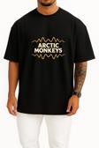Oversize Arctic Monkeys Retro Indie Göğüs Tasarımlı Unisex T-Shirt