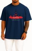 Oversize Ss Bandırma Mustafa Kemal'in Samsun'a Çıkışı Göğüs Tasarımlı Unisex T-Shirt