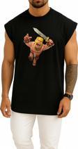 Oversize Clash Of Clans Barbarian İllustration Göğüs Tasarımlı Atlet