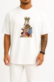 Oversize Turandot Azerbaijan The Seven Beauties Göğüs Tasarımlı Unisex T-Shirt