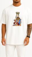 Oversize Turandot Azerbaijan The Seven Beauties Göğüs Tasarımlı Unisex T-Shirt