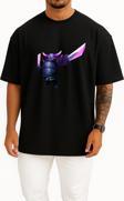 Oversize Pekka Clash Of Clans Göğüs Tasarımlı Unisex T-Shirt