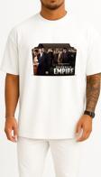 Oversize Boardwalk Empire Göğüs Tasarımlı Unisex T-Shirt