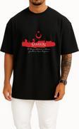 Oversize Ss Bandırma Mustafa Kemal'in Samsun'a Çıkışı Göğüs Tasarımlı Unisex T-Shirt