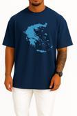 Oversize Yunanistan Haritası Ve Adalar Göğüs Tasarımlı Unisex T-Shirt