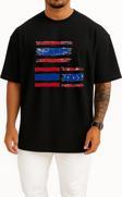 Oversize Flag Of Thailand Creative Design Göğüs Tasarımlı Unisex T-Shirt
