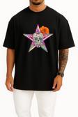 Oversize Calavera Day Of The Dead The Gangster Of Love Death Göğüs Tasarımlı Unisex T-Shirt