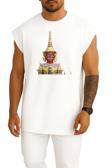 Oversize Golden Buddha Great Buddha Of Thailand Buddha Göğüs Tasarımlı Atlet