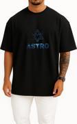 Oversize Astro K-Pop Spring Up Autumn Story Puss İn Boots Göğüs Tasarımlı Unisex T-Shirt