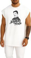 Oversize Nikola Tesla, Nikolas, Tesla, Energy Göğüs Tasarımlı Atlet