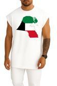 Oversize Kuwait City Flag Of Kuwait Map Göğüs Tasarımlı Atlet