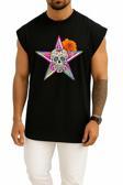 Oversize Calavera Day Of The Dead The Gangster Of Love Death Göğüs Tasarımlı Atlet
