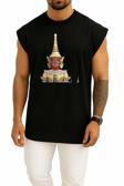 Oversize Golden Buddha Great Buddha Of Thailand Buddha Göğüs Tasarımlı Atlet