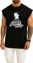 Oversize Nikola Tesla, Nikolas, Tesla, Energy Göğüs Tasarımlı Atlet