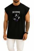 Oversize Wednesday Nevermore Göğüs Tasarımlı Atlet