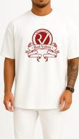 Oversize Red Velvet K-Pop Logo Korean İdol S.M Göğüs Tasarımlı Unisex T-Shirt