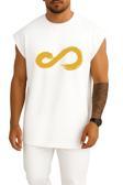 Oversize Infinite Infinitize K-Pop Infinity Symbol Inspirit Göğüs Tasarımlı Atlet