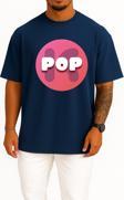 Oversize Kpop 2048 K-Pop Music Song Göğüs Tasarımlı Unisex T-Shirt