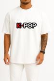 Oversize Kpop Quiz Pro K-Pop Korean İdol Just Right Seventeen Göğüs ve Sırt Tasarımlı Unisex T-Shirt