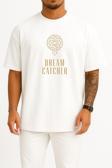 Oversize Dream Catcher, South Korea Dream Catcher K-Pop Göğüs Tasarımlı Unisex T-Shirt