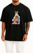 Oversize Turandot Azerbaijan The Seven Beauties Göğüs Tasarımlı Unisex T-Shirt