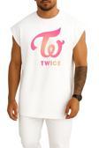 Oversize Twıce K-Pop Logo Lıkey Signal Göğüs Tasarımlı Atlet