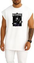 Oversize Wednesday Nevermore Göğüs Tasarımlı Atlet