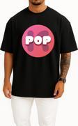 Oversize Kpop 2048 K-Pop Music Song Göğüs Tasarımlı Unisex T-Shirt
