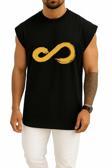Oversize Infinite Infinitize K-Pop Infinity Symbol Inspirit Göğüs Tasarımlı Atlet