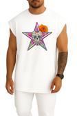 Oversize Calavera Day Of The Dead The Gangster Of Love Death Göğüs Tasarımlı Atlet