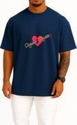 Oversize Red Velvet Russian Roulette The Velvet Album K-Pop Göğüs Tasarımlı Unisex T-Shirt