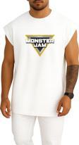 Oversize Monster Jam World Finals Monster Truck Göğüs Tasarımlı Atlet
