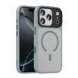 Apple iPhone 17 Pro Kılıf Mat Arka Yüzey Wireless Şarj Özellikli Zore Flet M-safe Kapak