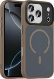Apple iPhone 17 Pro Kılıf Mat Arka Yüzey Wireless Şarj Özellikli Zore Flet M-safe Kapak
