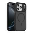 Apple iPhone 17 Pro Max Kılıf Mat Arka Yüzey Wireless Şarj Özellikli Zore Flet M-safe Kapak